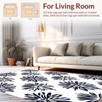 Bold Floral Starburst Pattern Rug