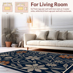 Floral Botanical Outline Pattern Rug