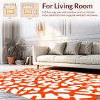 Abstract Coral Branch Pattern Rug