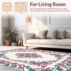 Ornate Floral Vines Pattern Rug