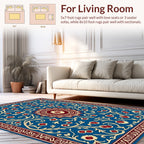Ornate Floral Vine Pattern Rug