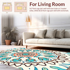 Vibrant Mandala Floral Pattern Rug