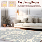 Mandala Inspired Floral Pattern Rug