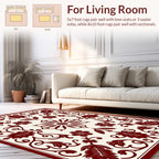 Classic Floral Vine Scrollwork Design Rug