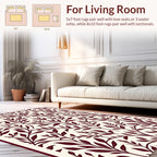 Vine Leaf Branch Pattern Rug