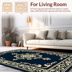 Classic Floral Border Medallion Design Rug