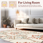 Art Nouveau Floral Vines Pattern Rug
