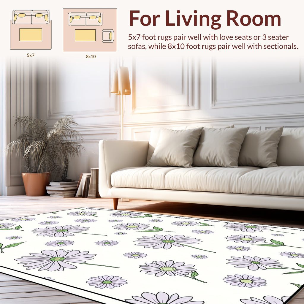 Dainty Daisy Field Pattern Rug
