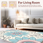 Floral Vine And Star Pattern Rug