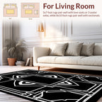 Abstract Geometric Art Deco Style Rug