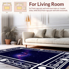Celestial Nebula Art Deco Rug