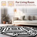 Tribal 2-tone geometric diamond pattern Rug
