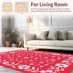 Floral Motif Branching Pattern Rug