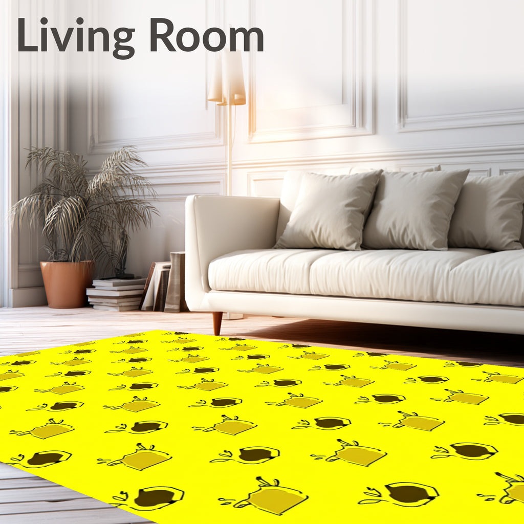 Abstract Chestnut Pattern Design Rug