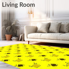 Abstract Chestnut Pattern Design Rug