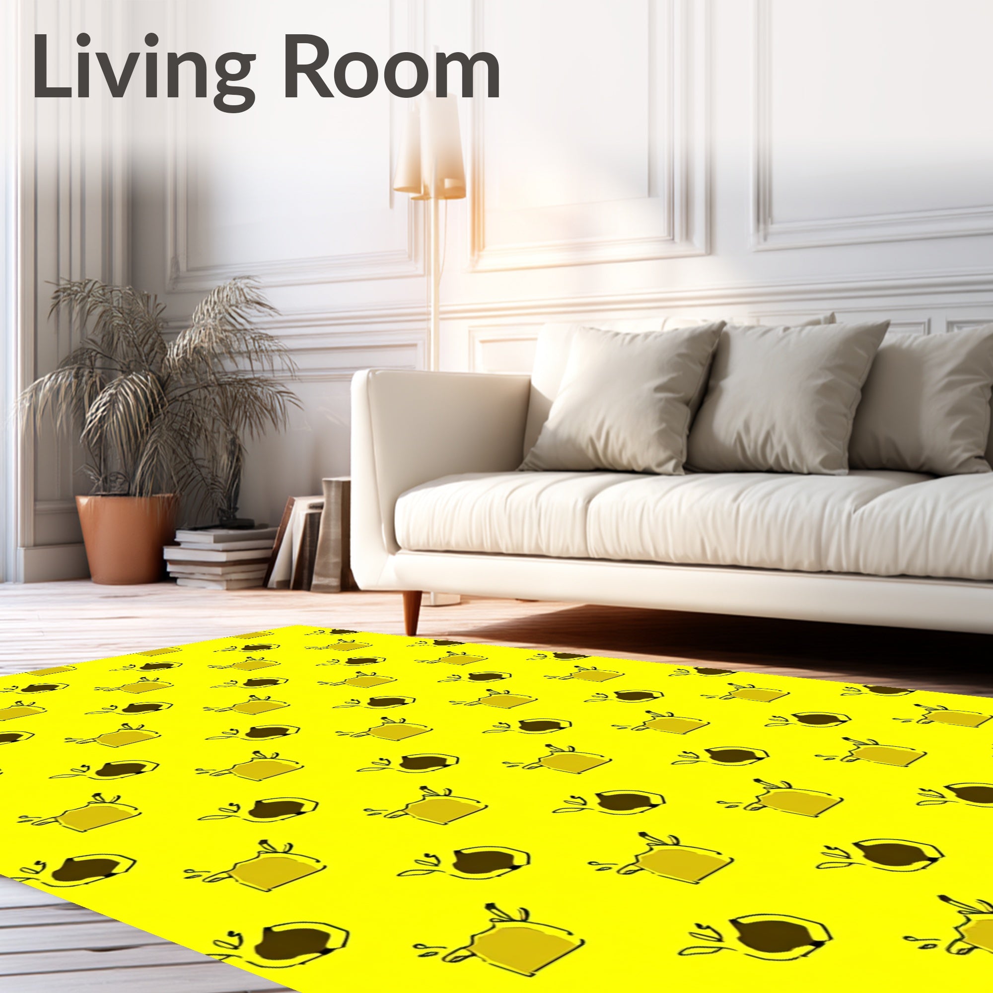 Abstract Chestnut Pattern Design Rug