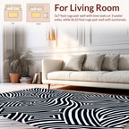 Bold Abstract Geometric Stripe Rug