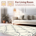 Elegant Floral Lattice Face Pattern Rug