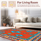 Bold Geometric Star Diamond Print Rug
