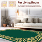 Art Nouveau Floral Border Design Rug