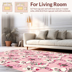 Whimsical Floral Pattern Rug