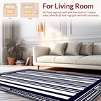 Bold Striped Frame Design Rug
