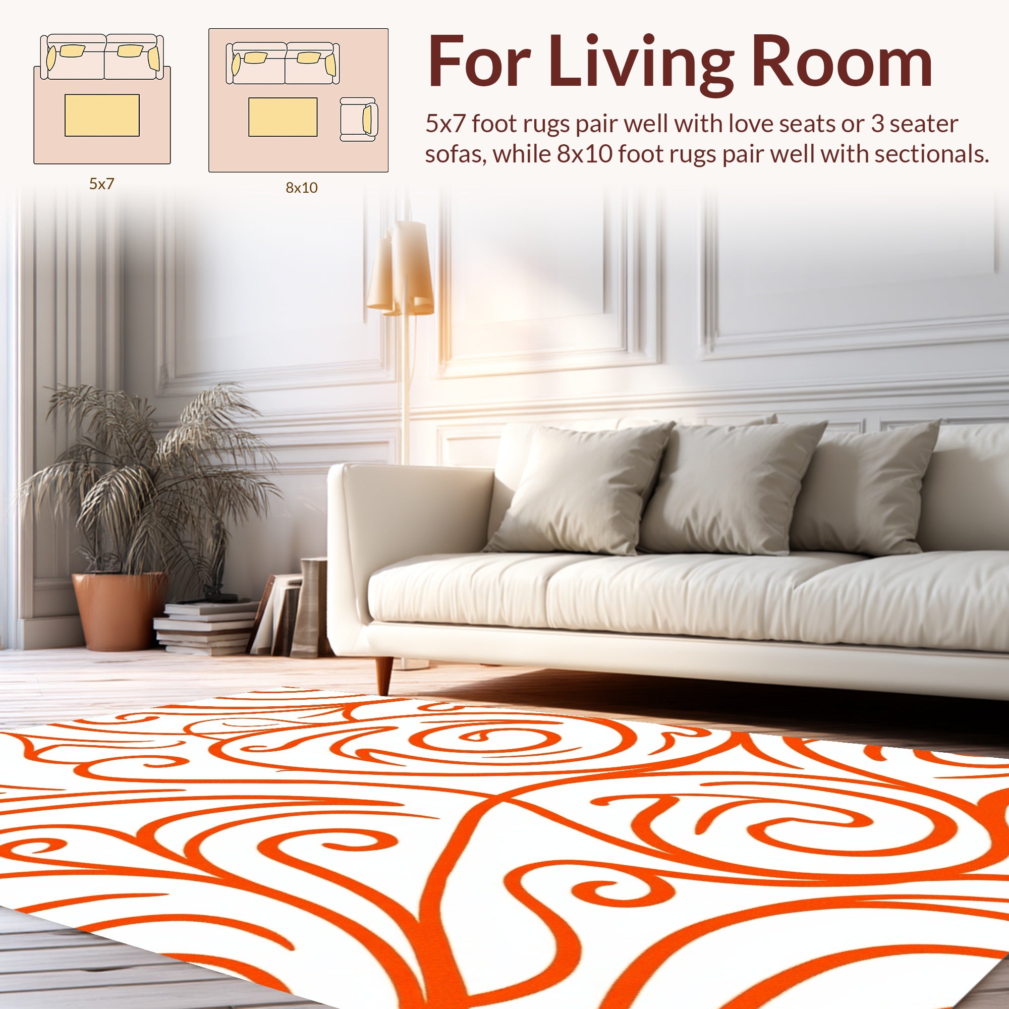 Dynamic Swirl Pattern Textile Rug