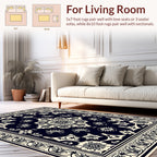 Classic Floral Symmetry Damask Rug