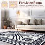 Bold Abstract Symmetry Graphic Rug