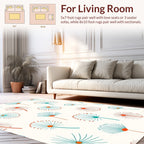 Dandelion Seed Head Pattern Design Rug