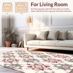 Pastel Floral Medallion Pattern Rug