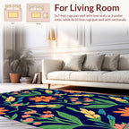 Vibrant Floral Pattern Rug