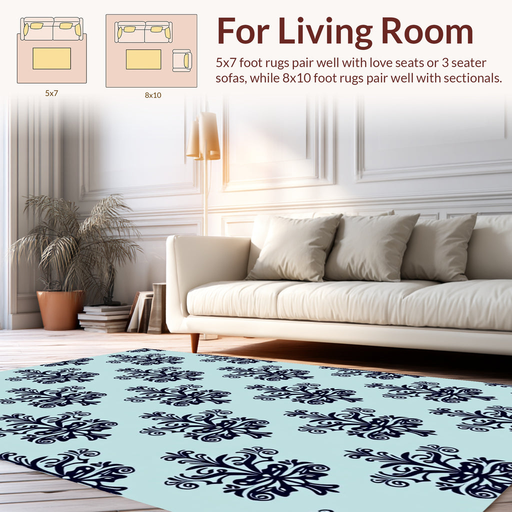 Ornate Scrollwork With Subtle Symmetry Rug