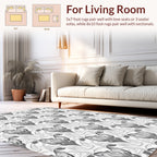 Art Nouveau Floral Swirl Pattern Rug