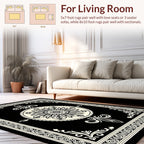 Ornate Floral Inlay Design Rug