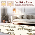 Classic Damask Floral Inspired Design Rug
