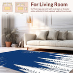 Forest Silhouette Nordic Scene Rug