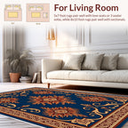 Earthy Floral Sunburst Inspired Pattern Rug