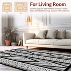 Bold Geometric Tribal Pattern Rug