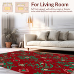 Elegant Floral Swirl Vintage Pattern Rug