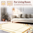 Swirling Lines Abstract Design Rug
