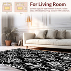 Classic Damask Floral Pattern Rug