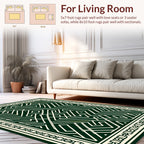Geometric Maze Patterned Rug