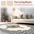 Central Mandala With Ornate Border Design Rug