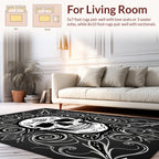 Gothic Skull Ornamental Pattern Rug