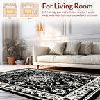 Ornate Floral Mandala Pattern Rug