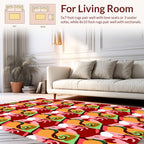 Abstract Organic Swirl Pattern Rug