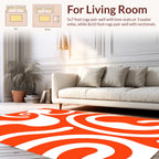 Abstract Organic Lines Pattern Rug