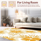 Bold Sunflower Burst Pattern Design Rug