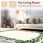 Vine and Daisy Border Design Rug